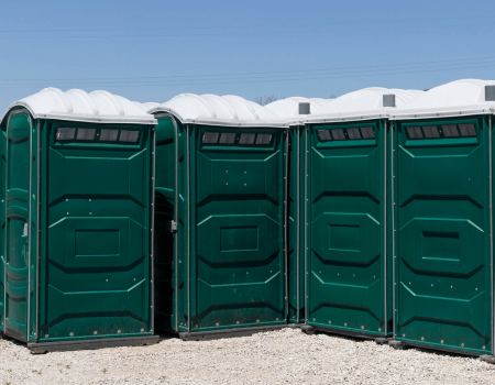 Green Color Porta Potties in Inglewood - Portable Toilet Rental in Inglewood